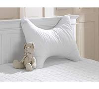 Lancashire Textiles Orthopaedic Butterfly/Cervical White Pillowcase - 50% Polyester and 50% Cotton Blend