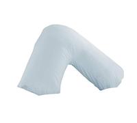 Lancashire Textiles Polycotton Back & Neck Support V Shaped Orthopedic/Pregnancy/Nursing Pillow Case Colour - SKY