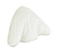 Lancashire Textiles Polycotton Batwing Shaped Cream Pillowcase - Fits Orthopaedic Batwing Pillow | Washable & Removable | Extra Long Zip for Easy Use | Made in Britain