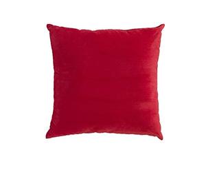 Lancashire Textiles Soft Velour FreeStyle Scatter Small 45cm x 45cm Cushion Pair - Rose Red
