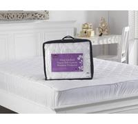 Lancashire Textiles Super Soft 300Tc Deep Quilted Cotton Mattress Protector With 15" (38Cm) Skirt - Super King