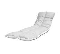 Lancashire Textiles Supreme Quality Sun Lounger Recliner Patio Garden Furniture Replacement Cushion Toppers Pads with Elasticated Straps - Made in UK (60 X 190 Cm, Shade of Grey, 2)