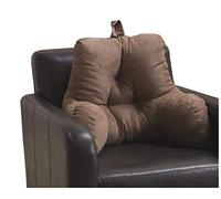 Lancashire Textiles Ultimate Backrest Reading Pillow - All Round Back Support Cushion for Reading, Pain Relief, Pregnancy Support & Upper Head Support - Brown Suede