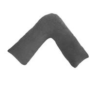 Lancashire Textiles V Shaped Pillow Teddy Fleece, Hollowfibre Filling, Supportive Pillow