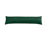 Lancashire Textiles Velvet Draught Excluder Draft Wind Stopper Door and Window Guard Efficient Energy Insulator, Weighed Fabric - Hollow Filled Door Draft Excluder [Forest Green; 85 X 20cm]