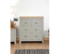 Lancaster 2+2 Drawer Chest Grey