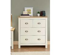 Lancaster 2+2 Drawer Chest Grey