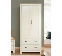 Lancaster 2 Door / 2 Drawer Wardrobe Grey