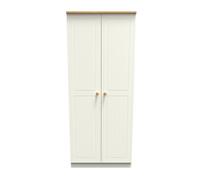 Lancaster 2 Door Wardrobe (Ready Assembled) Ready Assembled 2 U Cream One Size