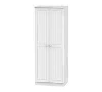 Lancaster 2 Door Wardrobe (Ready Assembled) Ready Assembled 2 U White One Size