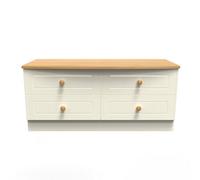 Lancaster 4 Drawer Bed Box (Ready Assembled) Ready Assembled 2 U Cream One Size