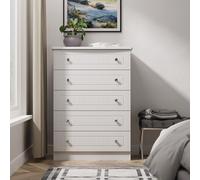 Lancaster 5 Drawer Chest (Ready Assembled) Ready Assembled 2 U Grey One Size