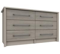 Lancaster 6 Drawer Chest - Grey