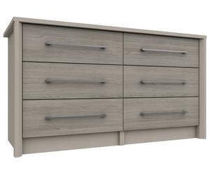 Lancaster 6 Drawer Chest - Grey