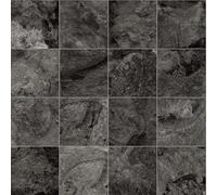 Lancaster 996D Dark Grey Marble Tile Effect Rimini Vinyl Flooring | - 3m x 2m (9ft10" x 6ft6")