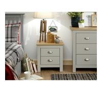 Lancaster Bedside Table Grey 2 Drawers