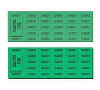 Lancaster Bingo Company Auction Tickets - 1000 Sheets - Assorted Colors (Forest Green)