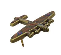Lancaster Bomber 3D Enamel Pin Badge (Dam buster) on Display Card