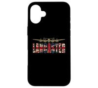 Lancaster Bomber British Flag Letters Case for iPhone 16 Plus