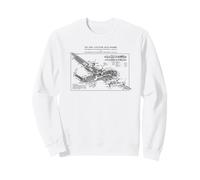 Lancaster Bomber British WW2 Plane Cutaway Blueprints Sweatshirt