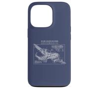 Lancaster Bomber British WW2 Plane Cutaway Diagram Blueprint Case for iPhone 13 Pro