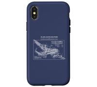 Lancaster Bomber British WW2 Plane Cutaway Diagram Blueprint Case for iPhone X/XS