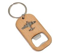 Lancaster Bomber Keyring Bottle Opener Wooden Stainless Steel Key Chain Gift 213