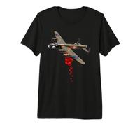 Lancaster Bomber Poppy Drop Premium T-Shirt