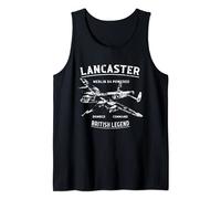 Lancaster Bomber WW2 Aeroplane VE, VJ, D Day Tank Top