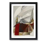 Lancaster by Charles Demuth Framed Print | A2 Black Framed Wall Art | Ready to Hang | Modern Nature Picture | Living Room Bedroom Lounge Office
