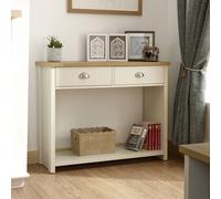 Lancaster Console Table Cream 1 Shelf 2 Drawers