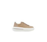 Lancaster Donna in suede cognac and heel in rubberized leather - female - Alexander Smith - Sneakers - Brown - 3 UK - Shoes 3 UK