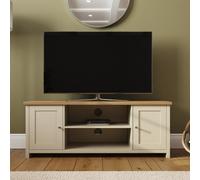 Lancaster Large TV Cabinet Storage Shelves Media Stand Sideboard Cream