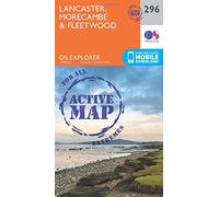 Explorer Active 296 Lancaster, Morecambe & Fleetwood Map With Digital Version, Orange One Size