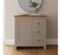 Lancaster Multi Unit Sideboard 3 Drawers Storage Cabinet Living Hallway Grey