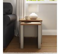 Lancaster Nesting Tables coffee, lamp end cabinets living room Bedroom Grey