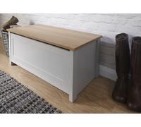 Lancaster Ottoman Storage Box Seat Blanket Box Hallway Bench Shoe Cabinet Grey