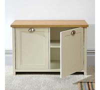 Lancaster Painted Shoe Storage Clear