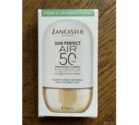 Lancaster Sun Perfect Air Daily Invisible Fluid SPF50 Pore Perfection, ultra light wear SPF designed for dry skin, breathable and weighless formula, 40ml