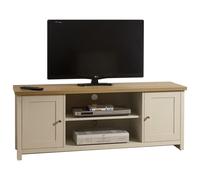 Lancaster TV Unit Cream 2 Shelves 2 Doors