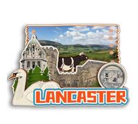 Lancaster UK 3D Fridge Magnet Wooden City Travel Souvenir Refrigerator Stickers Home Kitchen whiteboard Decor