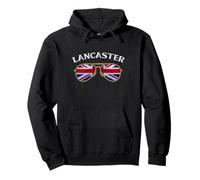 Lancaster United Kingdom Vintage Flag Sunglasses Pullover Hoodie