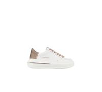 Lancaster Woman in white leather and beige heel with microstuds - female - Alexander Smith - Sneakers - White - 7 UK - Shoes 7 UK