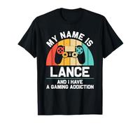 LANCE Gift Name Personalized Funny Gaming Geek Birthday T-Shirt