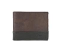 LANCETTI Men's Genuine Leather Wallet with Coin Purse and Box, Dark Head 761 Slim Small