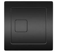 Lancia Square Dual Flush Button - Standard UK Fit - 78mm - 4 Finishes (Black)