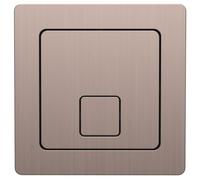Lancia Square Dual Flush Button - Standard UK Fit - 78mm - 4 Finishes (Bronze)