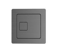 Lancia Square Dual Flush Button - Standard UK Fit - 78mm - 4 Finishes (Gunmetal)
