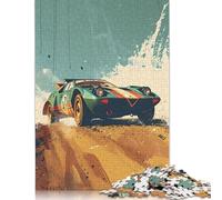 Lancia Stratos on A Rally Jigsaw Puzzles Puzzles for Adults Kids. 1000 Pieces Great Gifts Challenge Toy Educational Game Home Decoration for Adults& Kids Age 14 Years Up 1000pcs (38x26cm)
