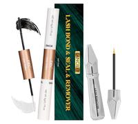 Lanciley Lash Bond and Seal Kit with Lash Remover Strong Hold Cluster Lash Glue Waterproof Lash Adhesive 2 In 1 Lash Bond and Seal Long Lasting Eyelash Glue Quick Eye Lash Glue for DIY Cluster Lashes